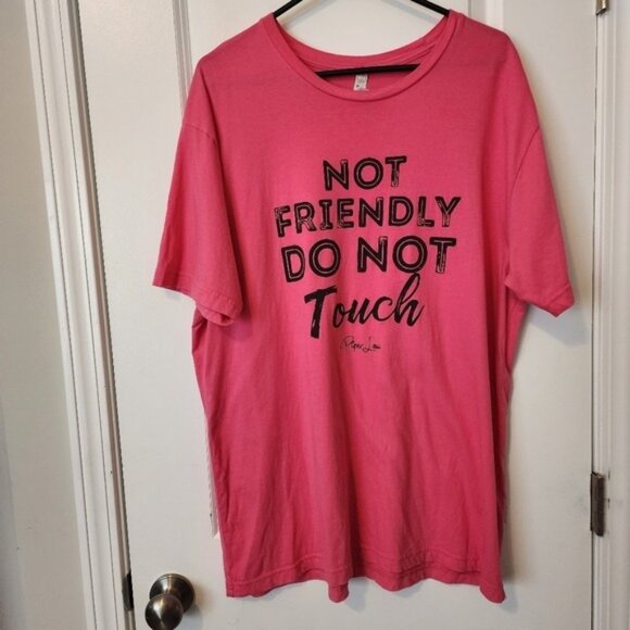 Piper Lou Tops - Piper Lou Not Friendly Do Not Touch  XL T-Shirt